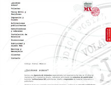 Tablet Screenshot of codigopostalmx.com